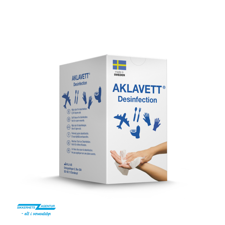 DESINFEKSJONSSAVIETT AKLAVETT A 20 stk