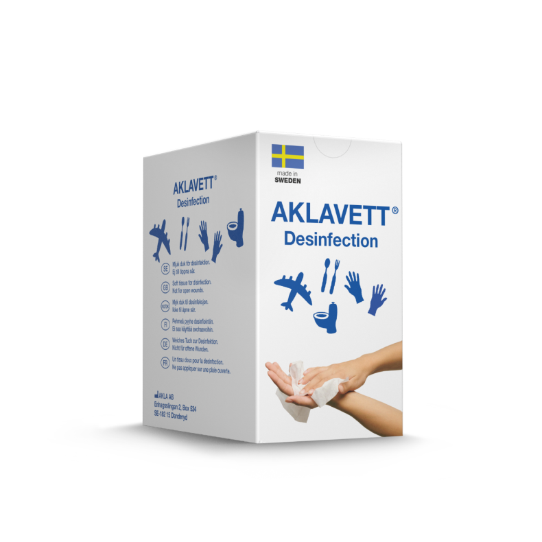 DESINFEKSJONSSAVIETT AKLAVETT A 20 stk