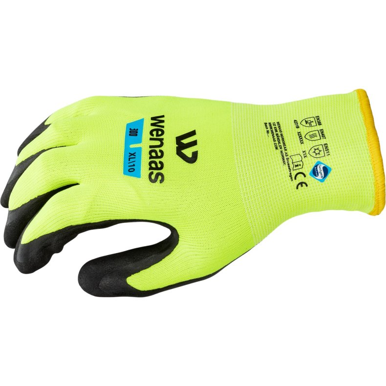 Hanske Nitril Vinter Gul 300