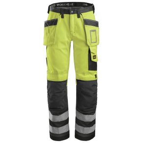 Snickers 3233 Bukse Hi-Viz med Hengelommer 