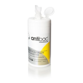 ANTIBAC Hnddesinfeksjon 85% 70 servietter i boks