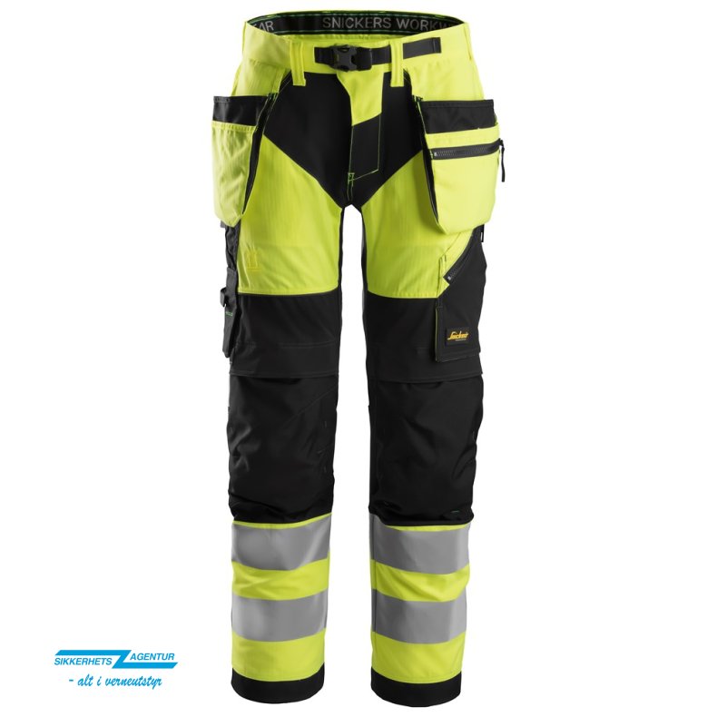 Snickers 6932 High-Vis Arbeidsbukse, Klasse 2