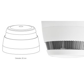 Cavius Rykvarsler Optisk for seriekobling NYHET!