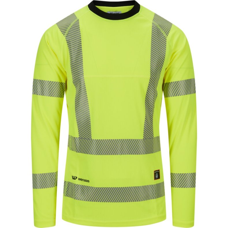 T-Skjorte Lang arm Hi-Viz fra Wenaas
