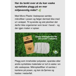 Micro Plastic Vaskepose 