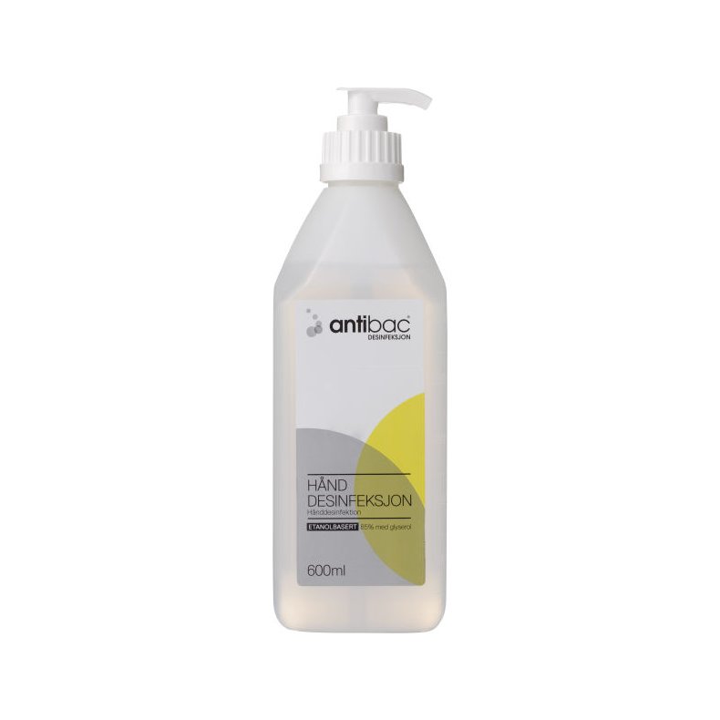 ANTIBAC Hnddesinfeksjon 600 ml m/Pumpe