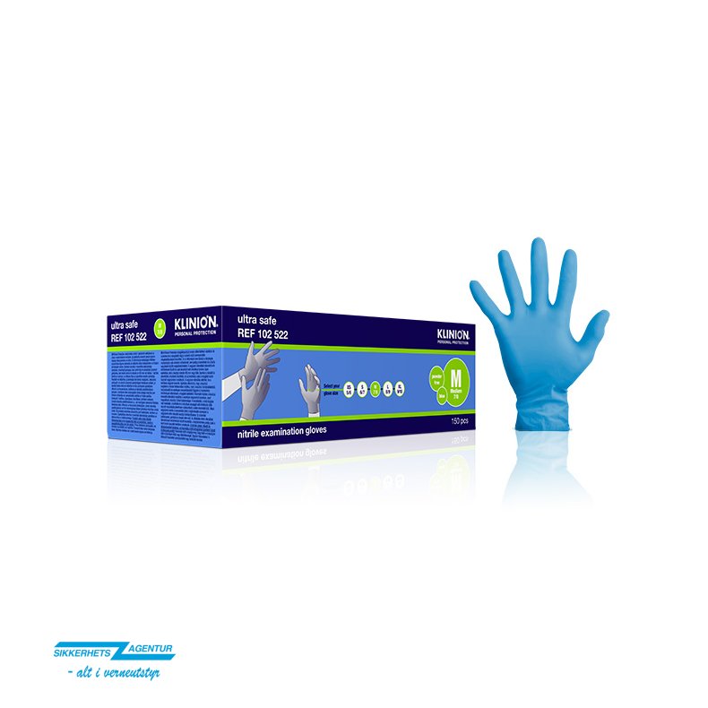 Hanske Nitril Klinion UltraSafe Bl