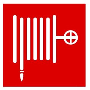 Skilt BRANNSLANGE 15 x 15 cm